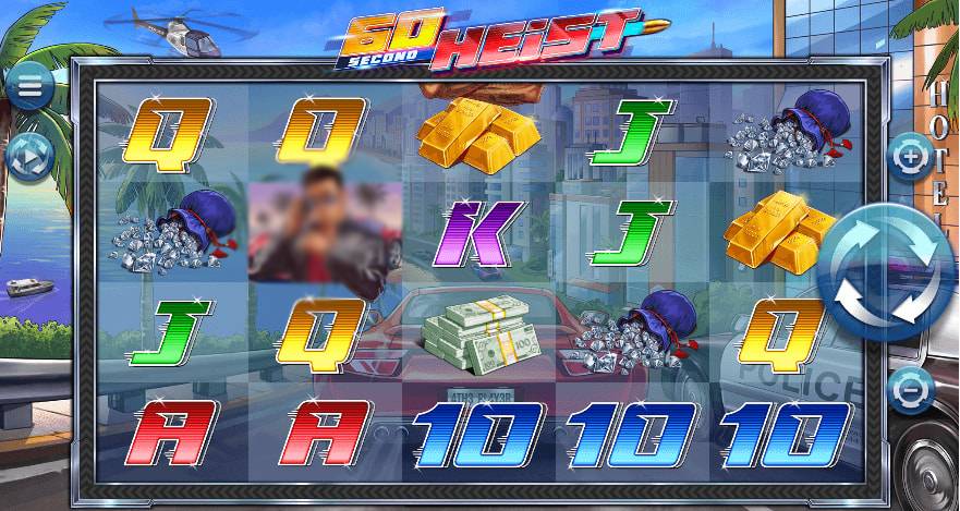 60 Second Heist Slot Gameplay