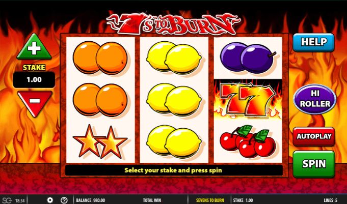 7s To Burn Casino Games