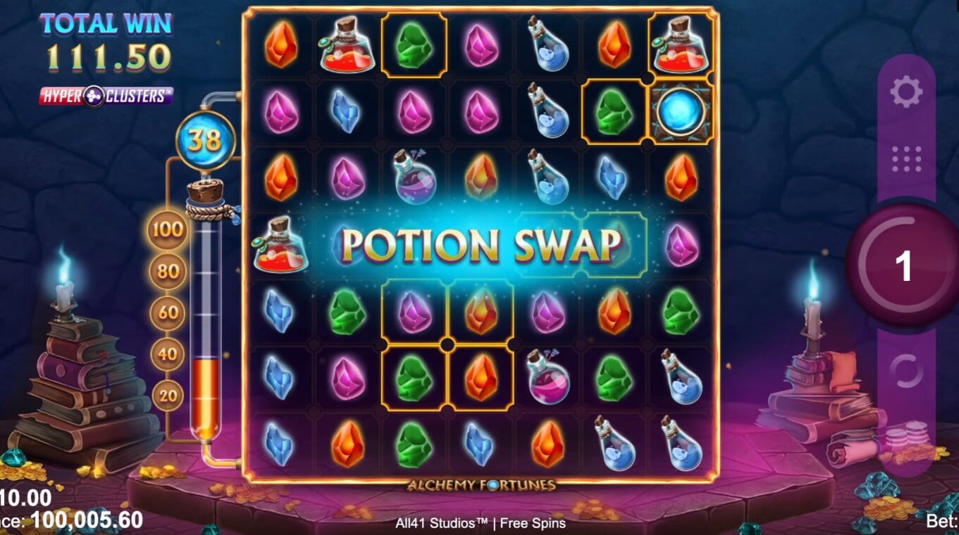 Alchemy Fortunes Slot Wins