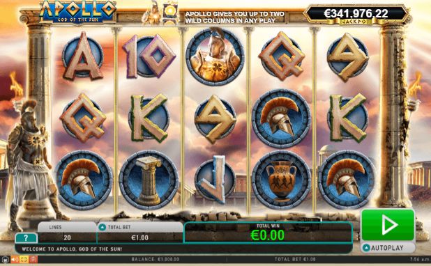 Apollo God of The Sun Casino Games