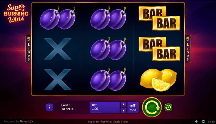 Burning Wins Slot Gameplay