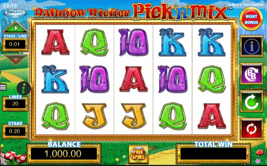 Rainbow Riches Pick N Mix mobile slot