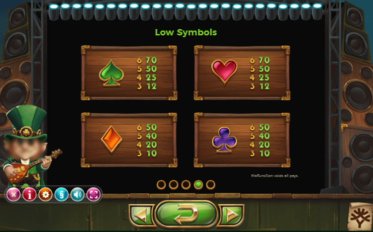 Play Rainbow Ryan Paytable