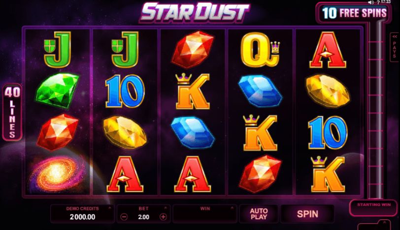 stardust mobile slot