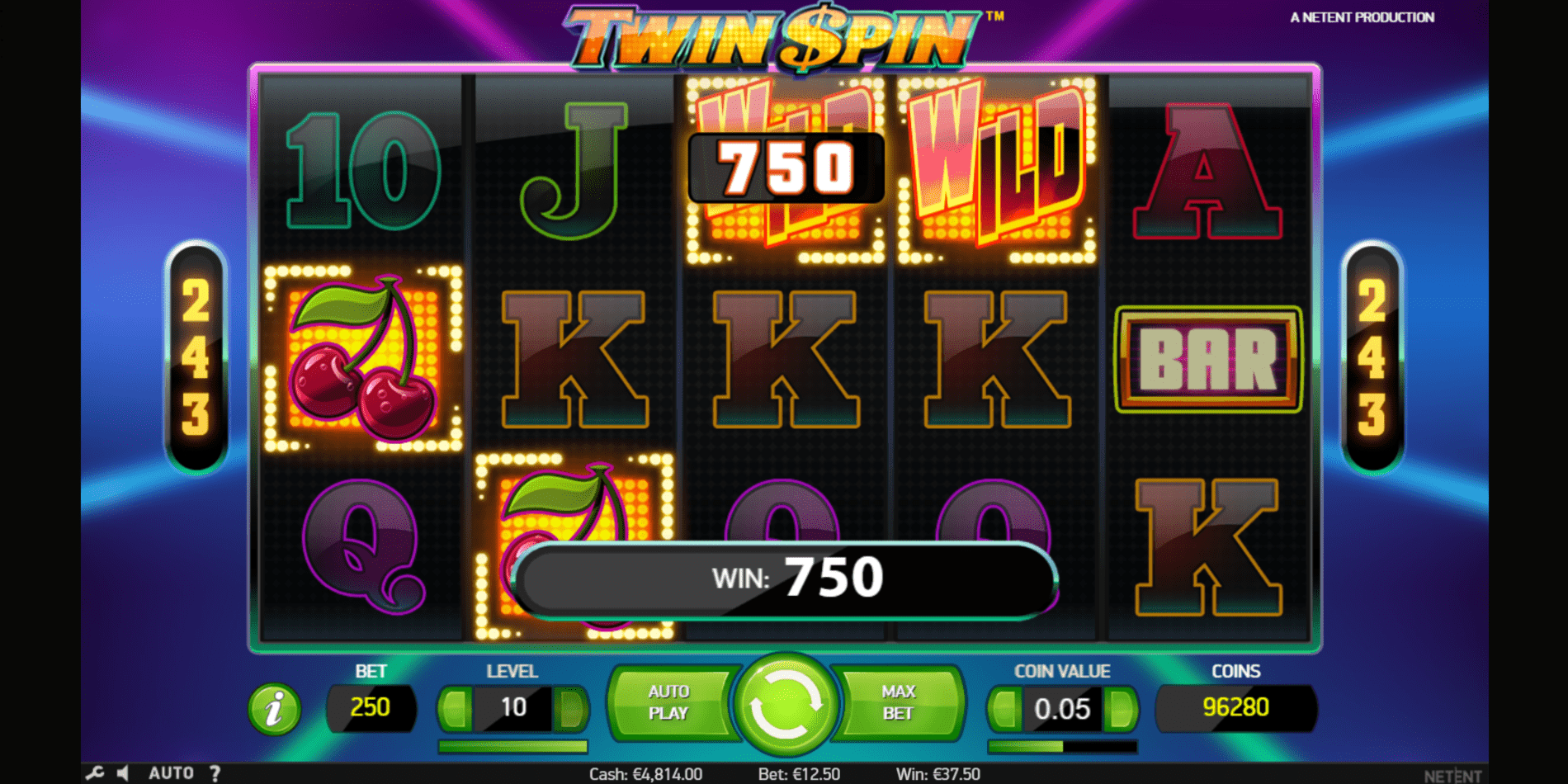 Twin Spin Slot Wild Symbol