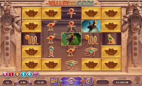 Valley of the Gods mobile slot