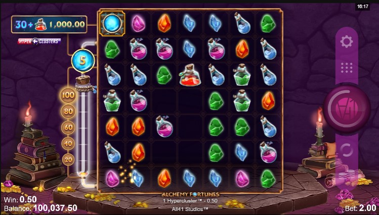 Alchemy Fortunes Slots Reels