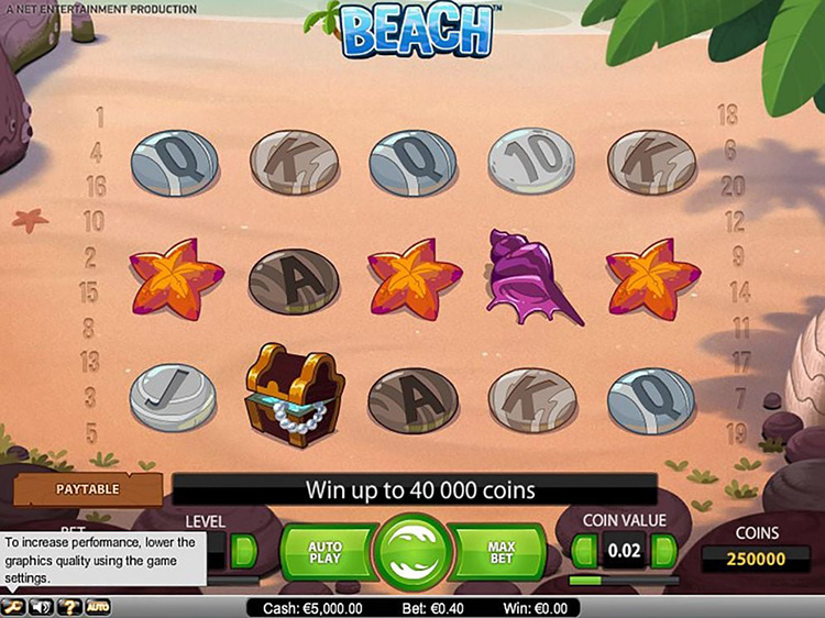 Beach Slot Gameplay