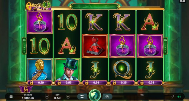 Book of Oz Lock 'N Spin Casino Games