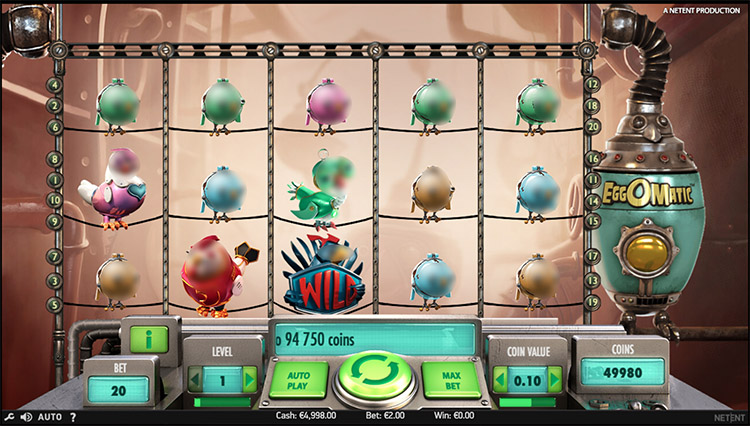 Eggomatic Slots Gameplay