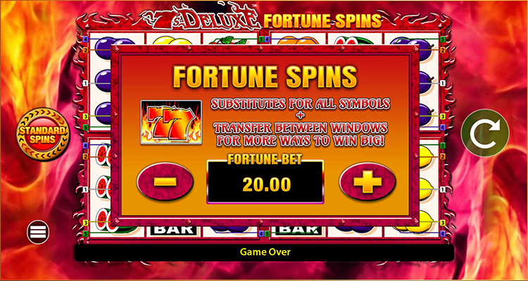7’s Deluxe Fortune Spins Slot Reels