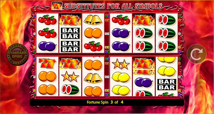 7’s Deluxe Fortune Spins Slots Gameplay
