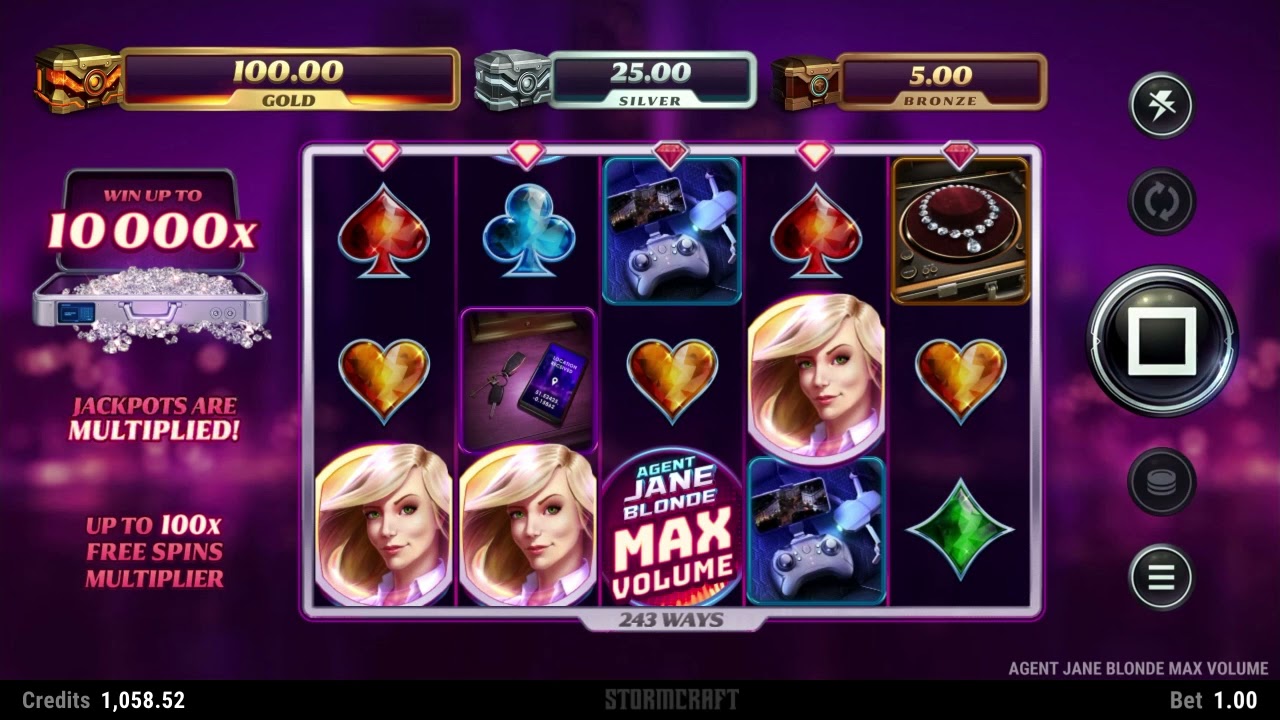 Agent Jane Blonde Max Volume Slots Reels