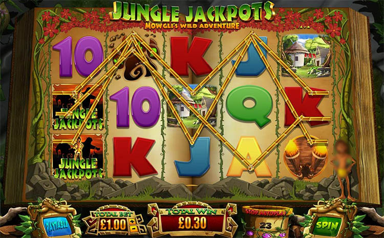 Jungle Jackpots Mowgli’s Wild Adventure Slots Gameplay