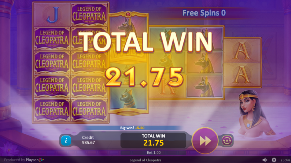 Legend of Cleopatra Slot Win