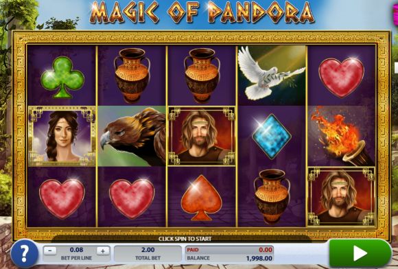 Magic of Pandora mobile slot