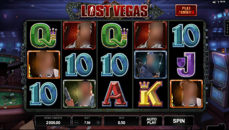 Lost Vegas Slot Gameplay