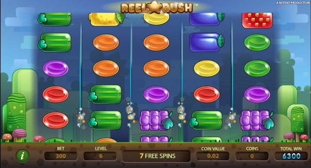 Reel Rush Slot Free Spins Feature