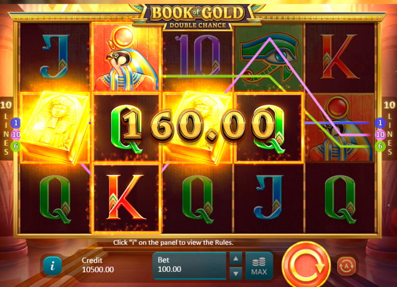 Book of Gold Double Chance Slot Logo Kong Casino