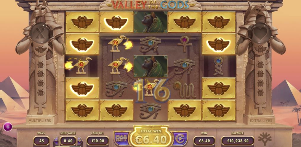 Valley of the Gods Slot Gameplay